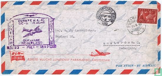 Premier vol Paramaribo-Amsterdam