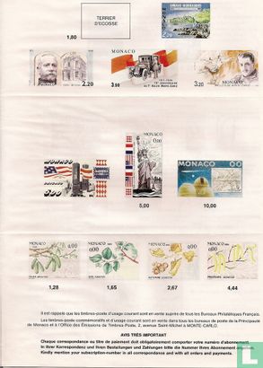 programme philatelique 1986 - Afbeelding 2
