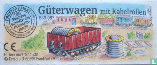 Güterwagen mit Kabelrollen - Image 1