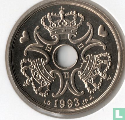 Denemarken 5 kroner 1993 - Afbeelding 1