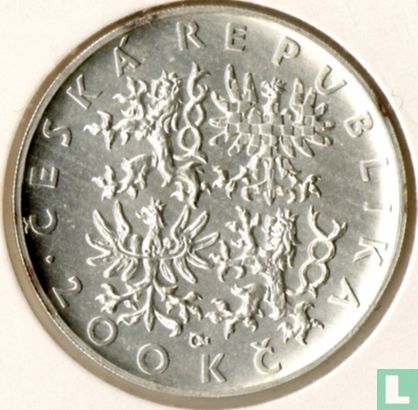 Tsjechië 200 korun 1997 "1000th anniversary St. Adalbert's death" - Afbeelding 2