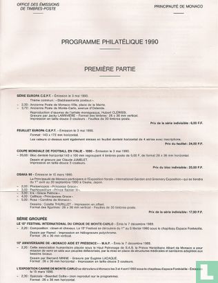 notice philatelique 1990 - Image 1