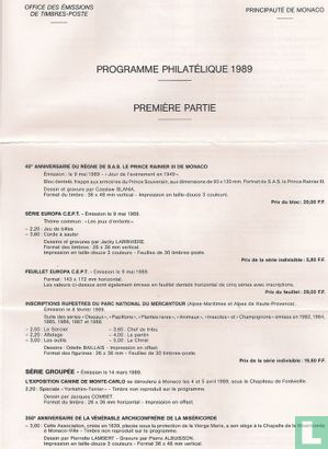 programme philatelique 1989 - Bild 1
