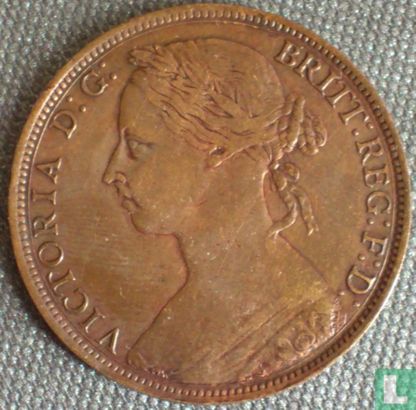 Royaume-Uni 1 penny 1887 - Image 2
