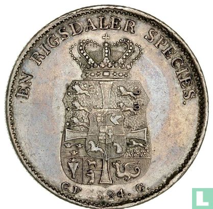 Dänemark 1 Speciedaler 1824 (IC/CFG) - Bild 1