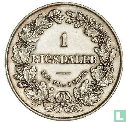 Denemarken 1 rigsdaler 1854 - Afbeelding 2