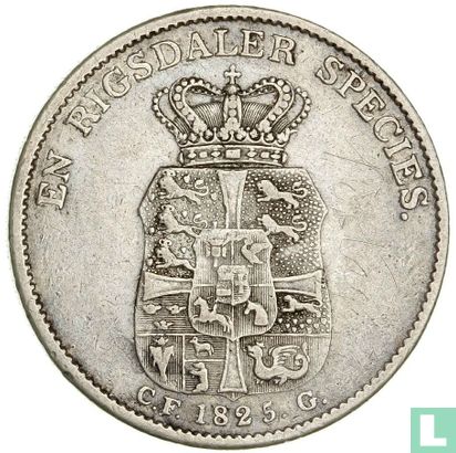 Danemark 1 speciedaler 1825 (IC/CFG) - Image 1
