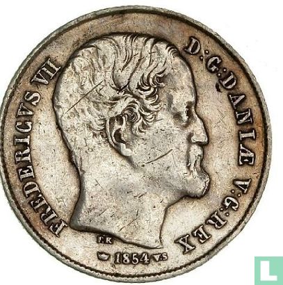 Denemarken ½ rigsdaler 1854 - Afbeelding 1