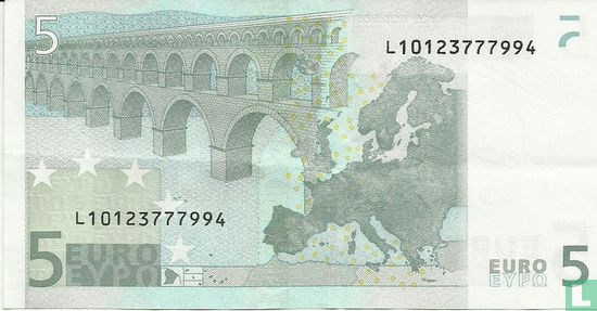 Eurozone 5 Euro L-E-T - Afbeelding 2