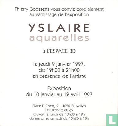 Exposition Yslaire - aquarelles - Afbeelding 2