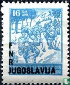 Partisans, with overprint