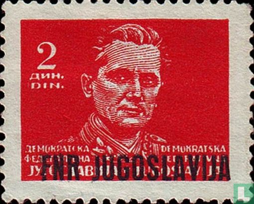 Tito with overprint