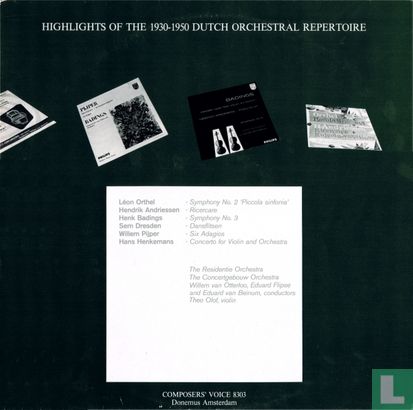 Highlights of the 1930-1950 Dutch Orchestral Repertoire - Afbeelding 1