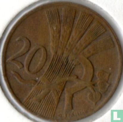 Czechoslovakia 20 haleru 1949 - Image 2