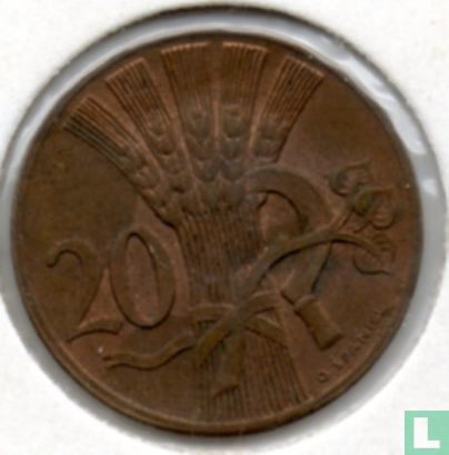 Czechoslovakia 20 haleru 1950 - Image 2