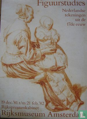 Figuurstudies. Nederlandse tekening uit de 17e eeuw