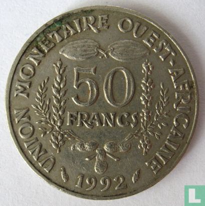 West African States 50 francs 1992 "FAO" - Image 1