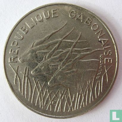 Gabun 100 Franc 1985 - Bild 2