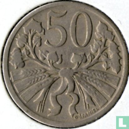 Tsjecho-Slowakije 50 haleru 1921 - Afbeelding 2