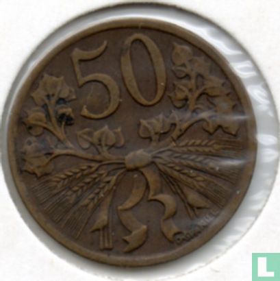 Tschechoslowakei 50 Haleru 1950 - Bild 2