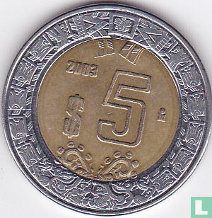 Mexico 5 pesos 2003 - Image 1