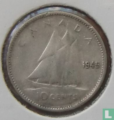 Canada 10 cents 1945 - Afbeelding 1