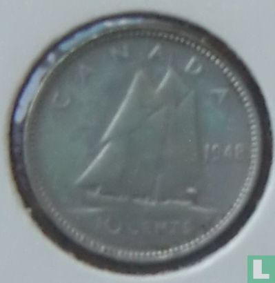 Canada 10 cents 1948 - Image 1