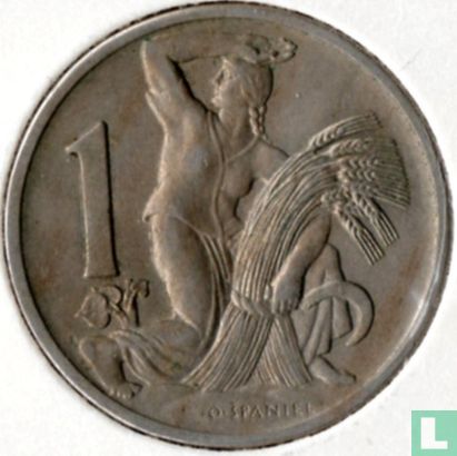 Tchécoslovaquie 1 koruna 1938 - Image 2