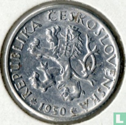 Czechoslovakia 1 koruna 1950 - Image 1