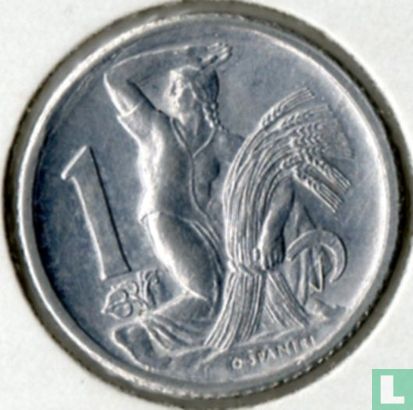 Czechoslovakia 1 koruna 1950 - Image 2
