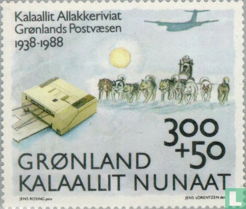 Posterijen Groenland 50 jaar