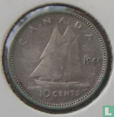 Canada 10 cents 1944 - Afbeelding 1