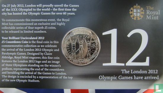 Verenigd Koninkrijk 5 pounds 2012 (folder) "Countdown to London 2012" - Afbeelding 2