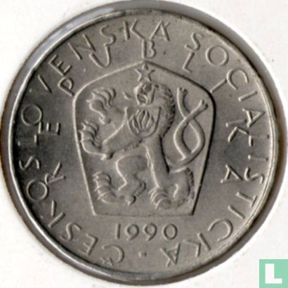 Tschechoslowakei 5 Korun 1990 - Bild 1