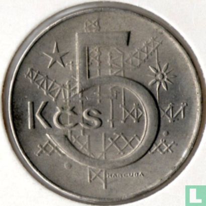 Tschechoslowakei 5 Korun 1990 - Bild 2