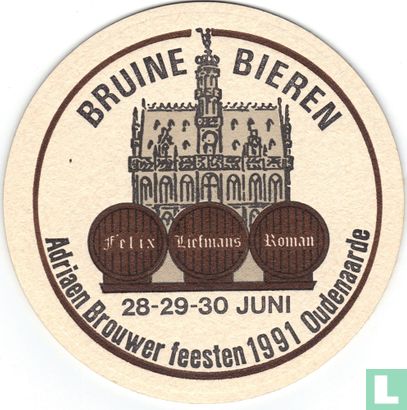 Bruine bieren Adriaen Brouwer feesten 1991 Oudenaarde 