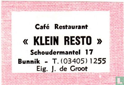 Café Restaurant Klein Resto