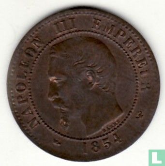 France 2 centimes 1854 (W) - Image 1