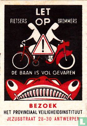 Let op fietsers brommers - Afbeelding 1