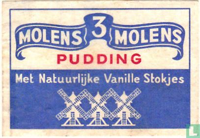 3 Molens Pudding Met Natuurlijke Vanille Stokjes