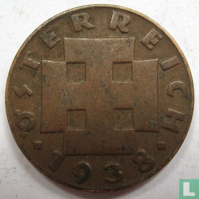 Oostenrijk 2 groschen 1938 - Afbeelding 1