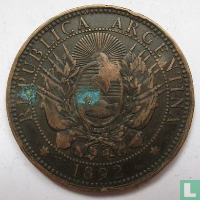 Argentinië 2 centavos 1892 - Afbeelding 1