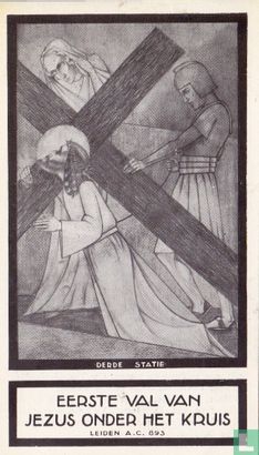 Eerste val van Jezus onder het kruis - Afbeelding 1