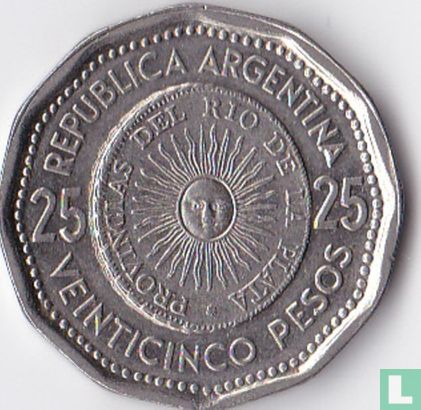 Argentinië 25 pesos 1965 "First issue of national coinage in 1813" - Afbeelding 2