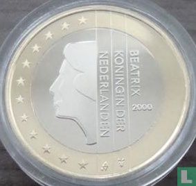 Netherlands 1 euro 2000 (PROOF) - Image 1