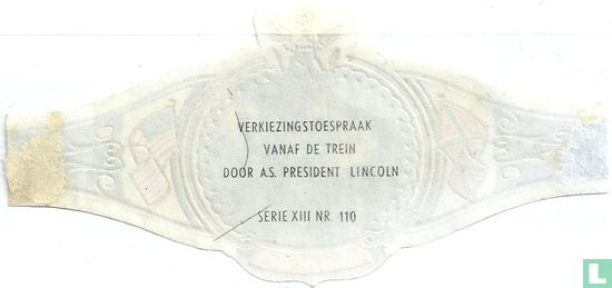 Verkiezingstoespraak vanaf de trein door a.s. President Lincoln - Image 2