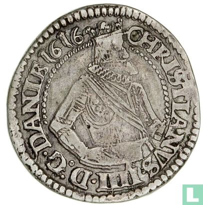 Denmark 1 marck 1616 (crossed swords) - Image 1