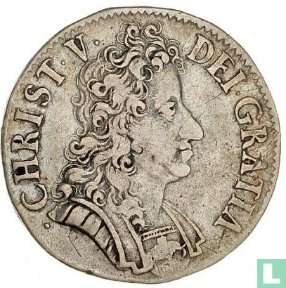 Denmark 1 marck 1693 (with value) - Image 2