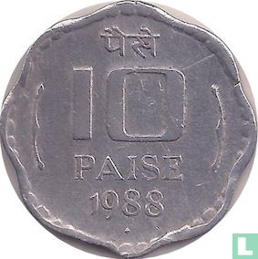 India 10 paise 1988 (Bombay - type 1) - Image 1