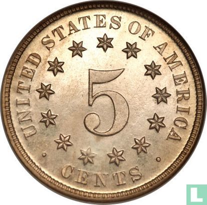 United States 5 cents 1878 (PROOF) - Image 2